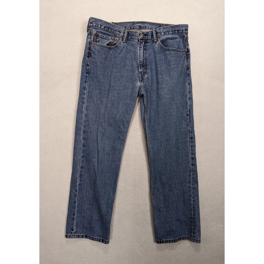 Levis 505 Mens Jeans Size 38 x 30 Cotton Blue